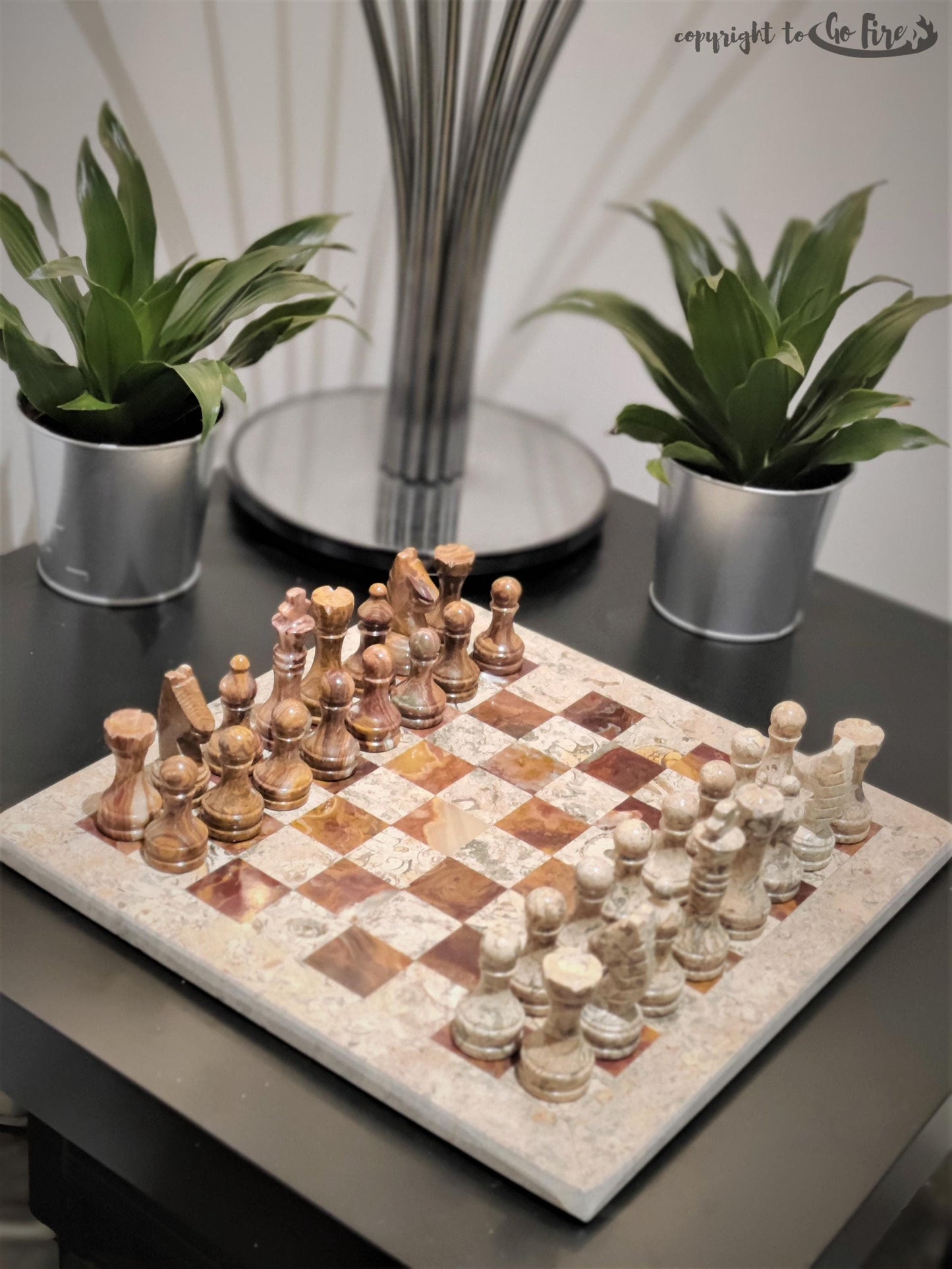 Marble Chess | Marble Chess Set | Handmade| Gifts for Him| Christmas Gifts | Chess in Stone & Red Marble | Home Decor | Chess GOFIRE OUTLET