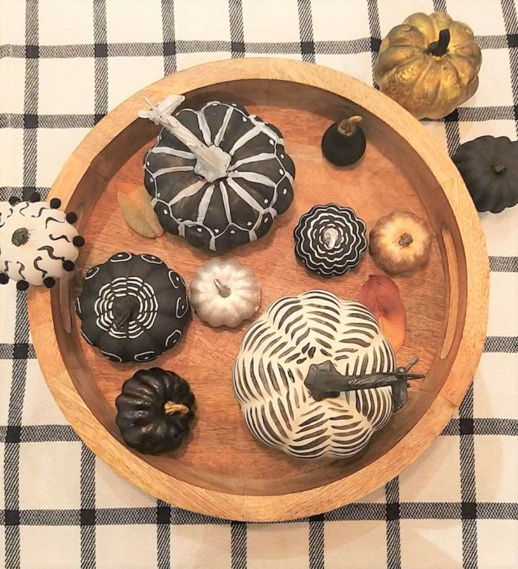 Mango Wood Crafted Round Tray with Natural Finish and Cutout Handles for Home Décor Display and Storage, Wooden tray for Home Decoration GOFIRE OUTLET