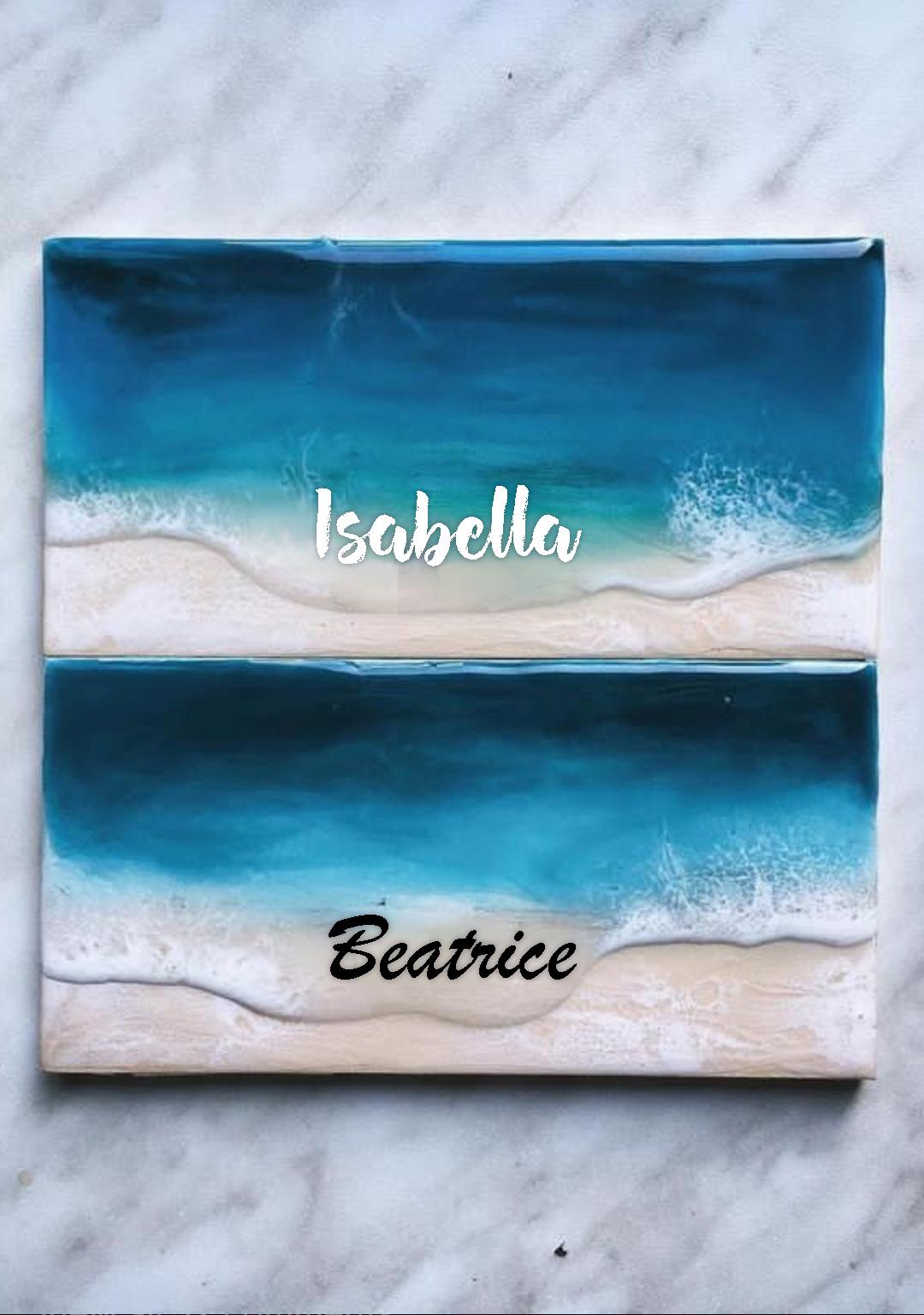 Personalized Ocean Resin Jewelry Box, Personalized Travel Case for Women, Gift For Her, Wooden Jewelry Organizer, Personalized Jewelry Box