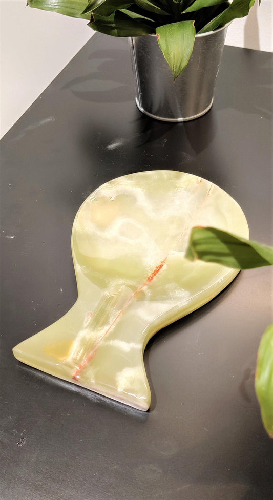Marble Spoon Rest, Handmade Marble Black Spoon Ladle Utensil Rest, Kitchen Tool Holder (Green onyx), Gift For Home, Kitchen Décor, Kitchen My Store