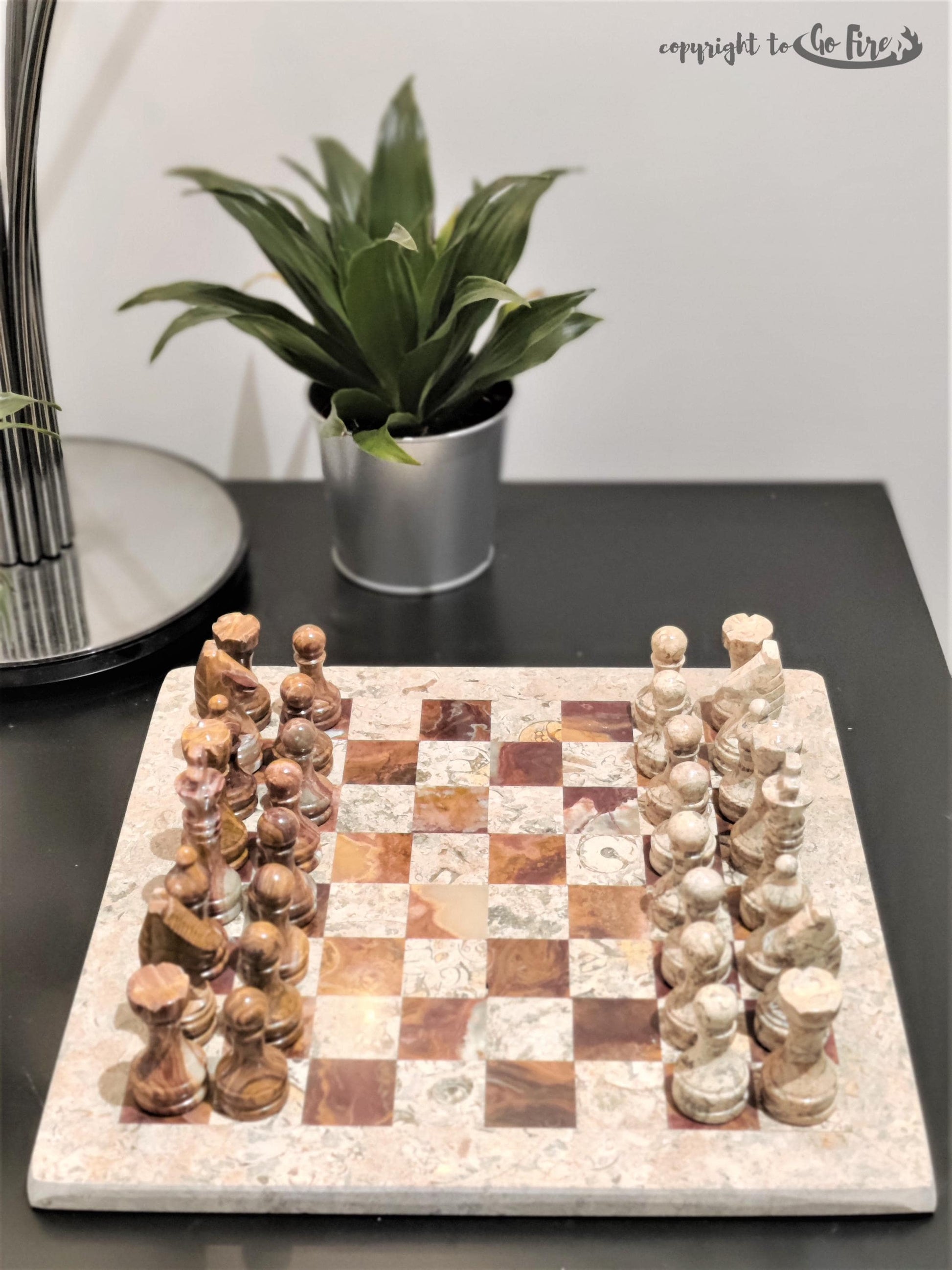 Chess | Chess Set | Marble Chess | Marble Chess Set | Handmade| Gifts for Him| Christmas Gifts | Chess in Stone & Red Marble | Home Decor GOFIRE OUTLET