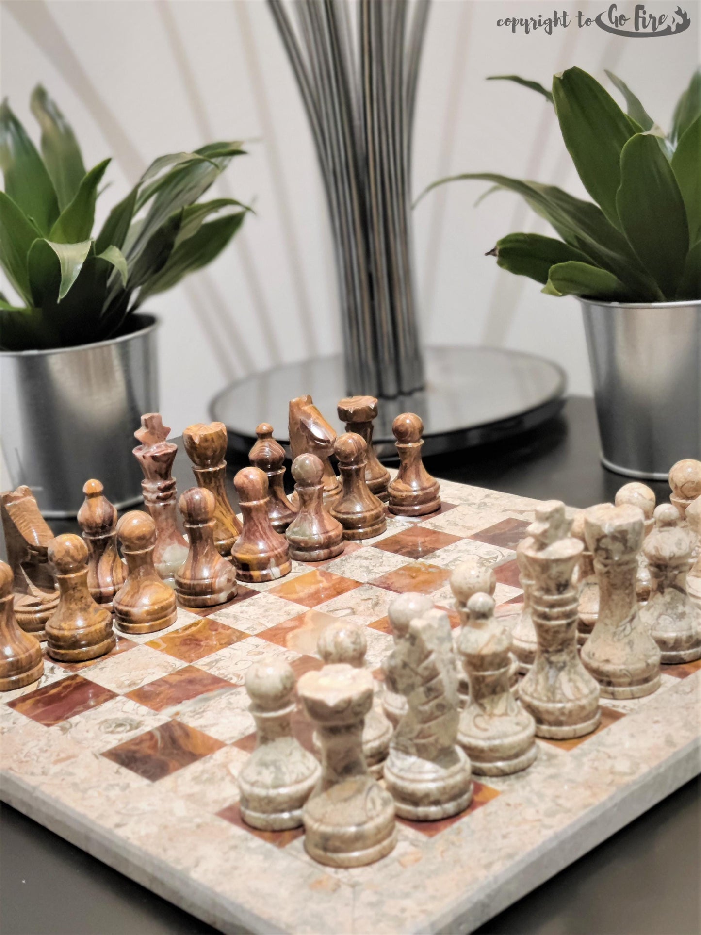 Marble Chess | Marble Chess Set | Handmade| Gifts for Him| Christmas Gifts | Chess in Stone & Red Marble | Home Decor | Chess GOFIRE OUTLET